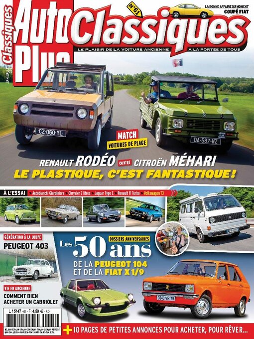 Cover image for Auto Plus Classique: No. 61
